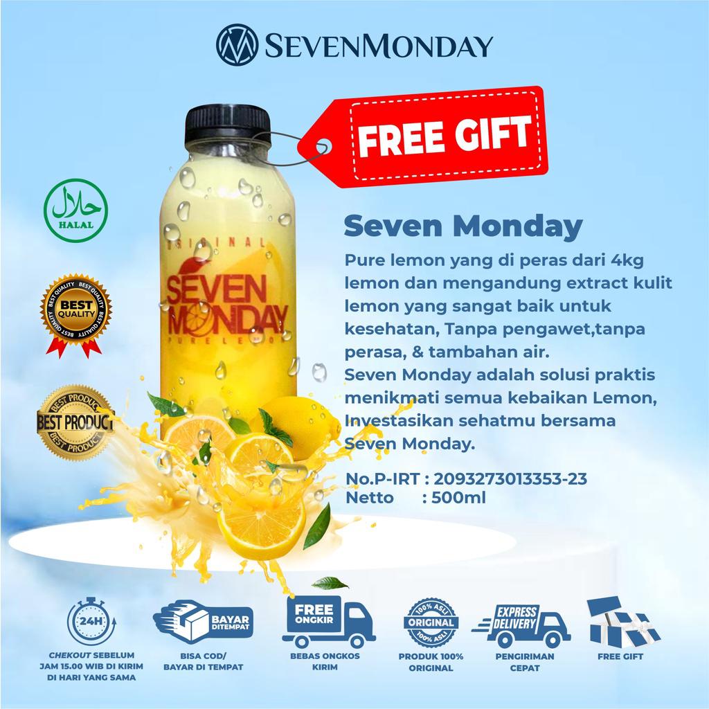 

SEVEN MONDAY PURE LEMON SARI LEMON ASLI LEMON DIET SUMBER VITAMIN C AMPUH