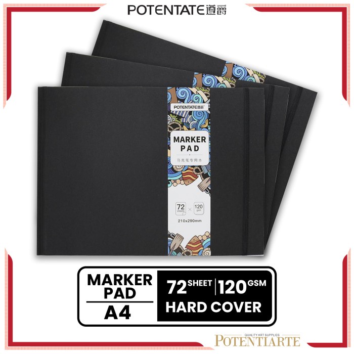 

Buku Sketsa Potentate Marker Pad A4 Hard Cover Sketchbook