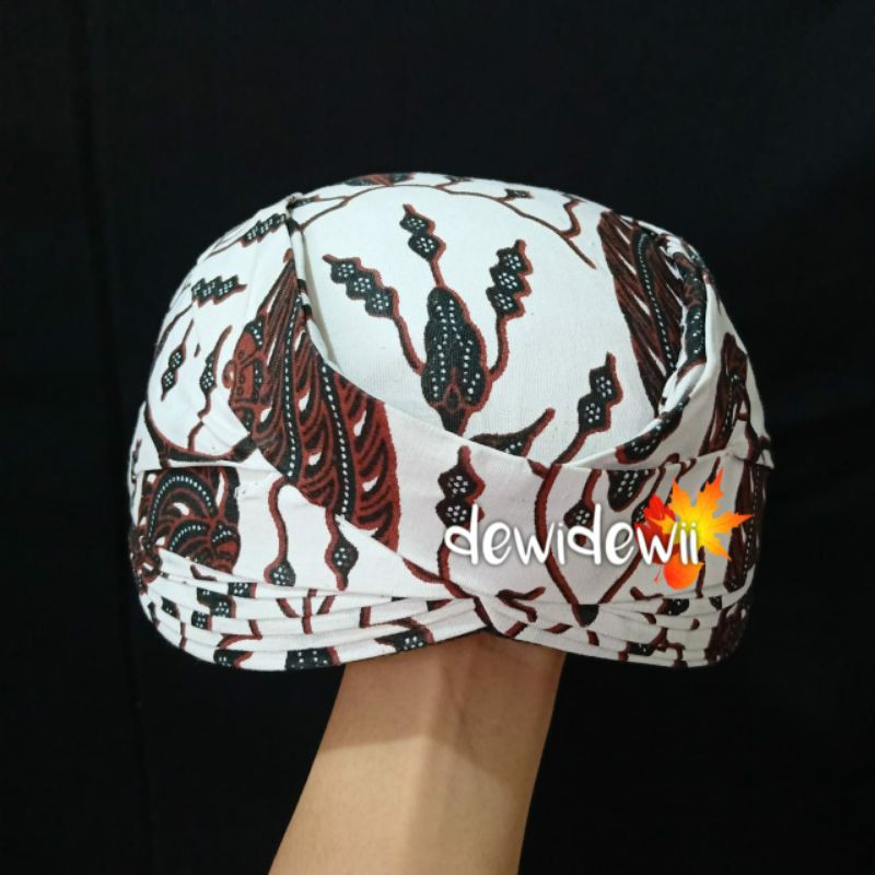 Blangkon SOLO Polos, Motif Batik (BANYAK PILIHAN MOTIF)