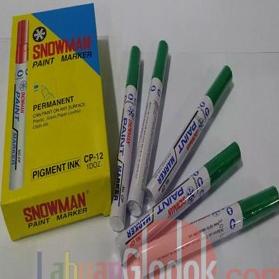 

Office & Stationery | Alat Tulis | Spidol Permanent Paint Marker Snowman Hijau Isi 12 Pcs | Best Seller