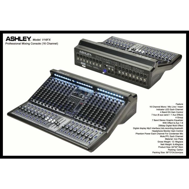 Jual Mixer Ashley V Fx Channel Original Shopee Indonesia