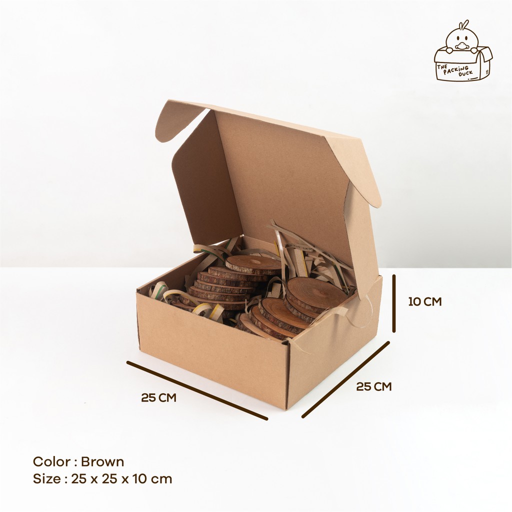 

Box Packaging Kardus Premium (25 x 25 x 10 cm) / Kotak Packaging