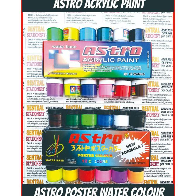 

Monggo] Astro Asturo Cat Air Akrilik Spotlight Acrylic Paint 20 Cc 12 Warna