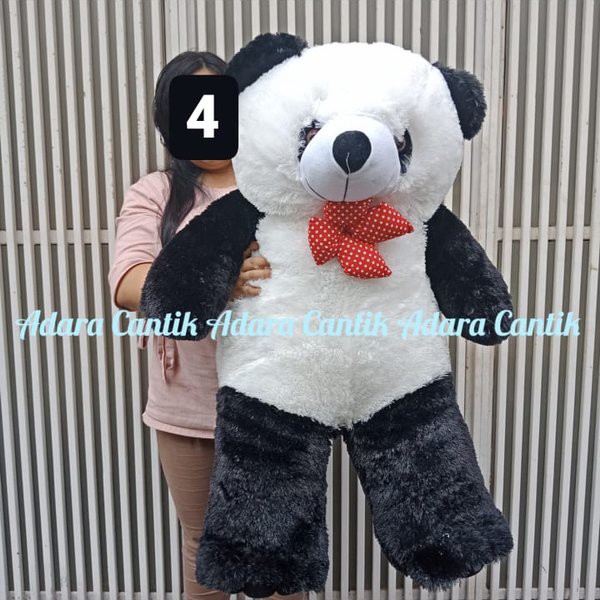 Aneka Boneka Jumbo 1 Meter Teddy Bear Panda Lucu Imut Untuk Koleksi Kado Bahan Halus Lembut