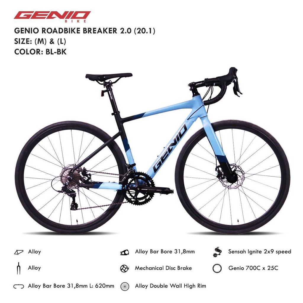 SEPEDA BALAP / ROAD BIKE GENIO BREAKER 2.0 (M)