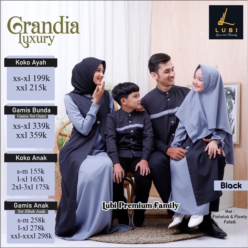 GRANDIA LUXURY BLACK | DISKON SARIMBIT LUBI PREMIUM FAMILY