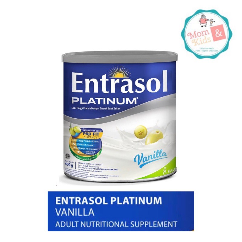 Entrasol Platinum Vanila / Coklat  400 gr