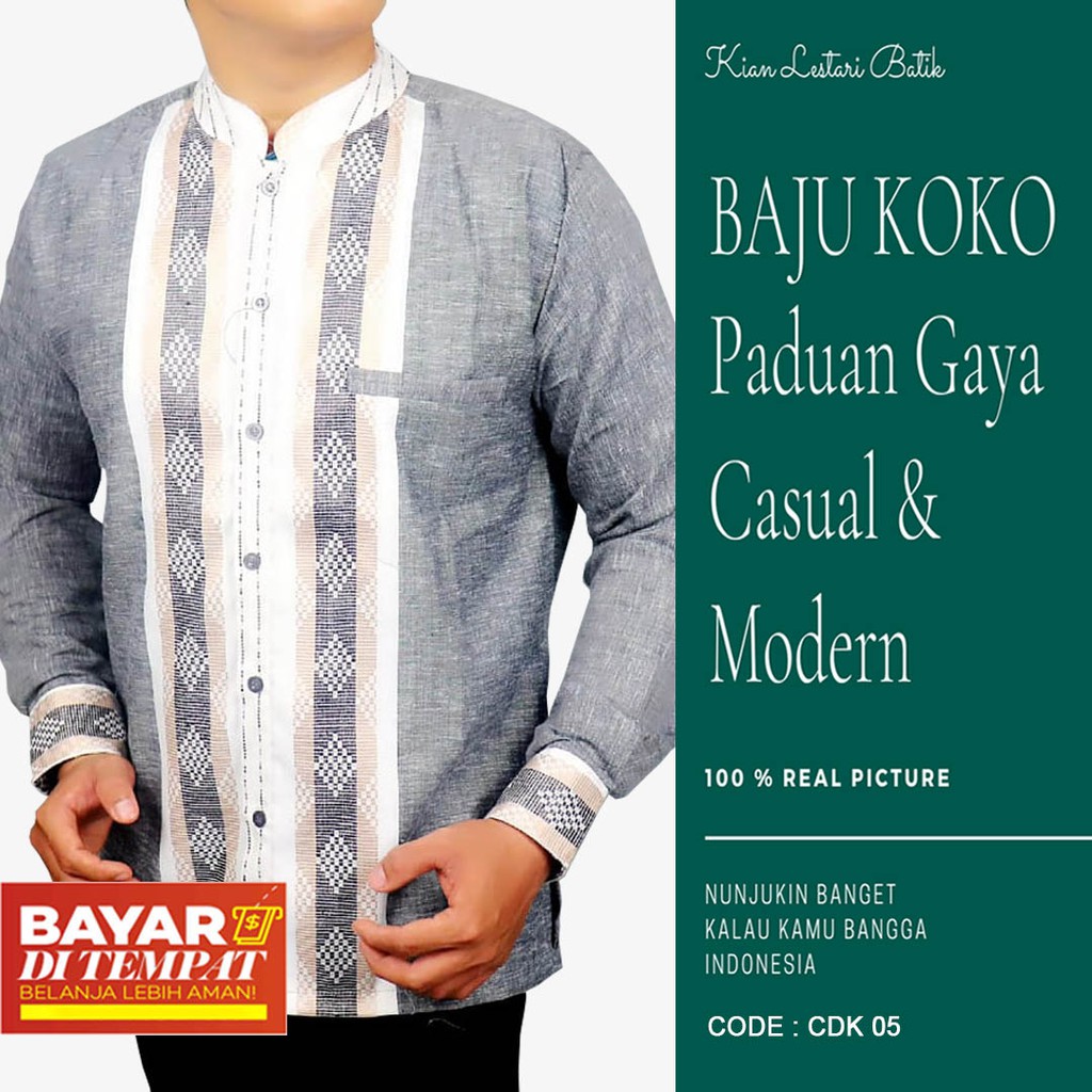  BAJU  KOKO ATASAN MUSLIM  PRIA  KEMEJA KOKO PRIA  FASHION PRIA  