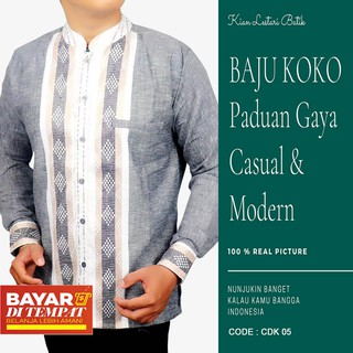  BAJU  KOKO  ATASAN MUSLIM PRIA  KEMEJA KOKO  PRIA  FASHION  PRIA  