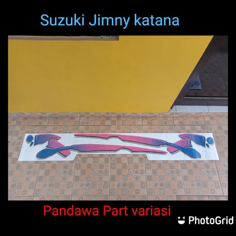 sticker stiker striping Suzuki Jimny katana