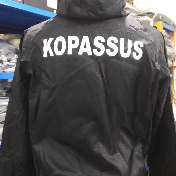 BISA COD Jaket Hitam Sauna Parasut Olahraga Lari Logo Tni Ad - Alat Gym/Fitness Murah LIMITED