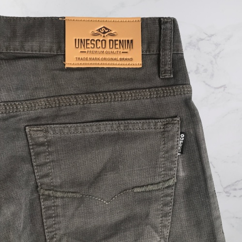 Original Chino canvas UNESCO | Celana chino panjang pria bahan canvas