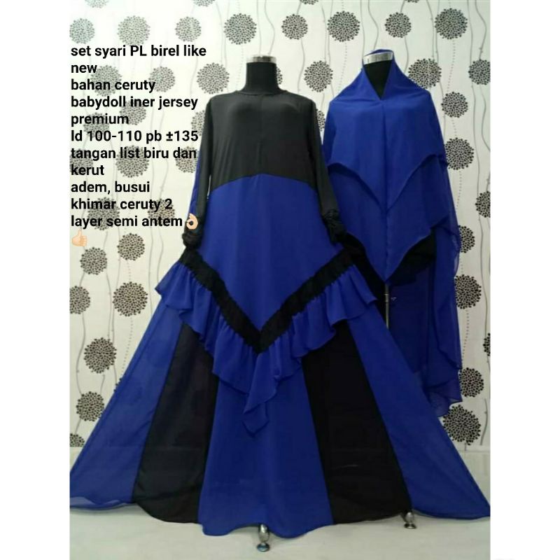 set syari pl likenew