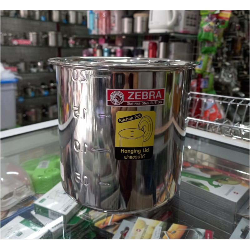160661 Tempat Bumbu Kitchen Pot D14cm Zebra Thailand, SUS 304