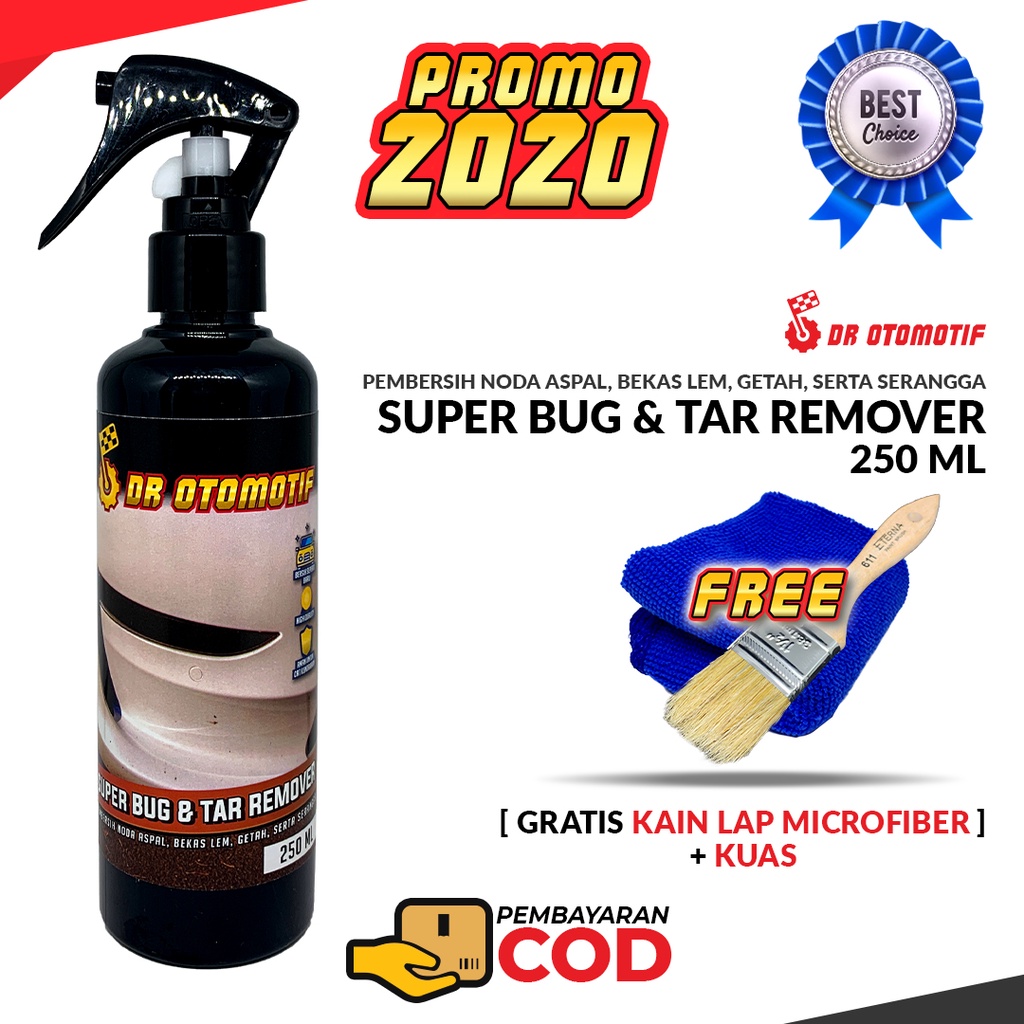 DR SUPER BUG &amp; TAR REMOVER Ampuh Membersihkan Noda Aspal Bekas Serangga Perawatan Eksterior Kendaraa