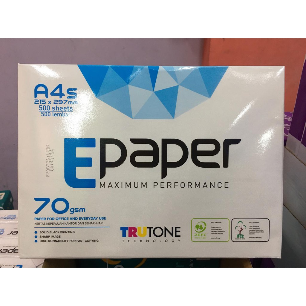 

E-PP KERTAS FOTOCOPY A4S 70GSM