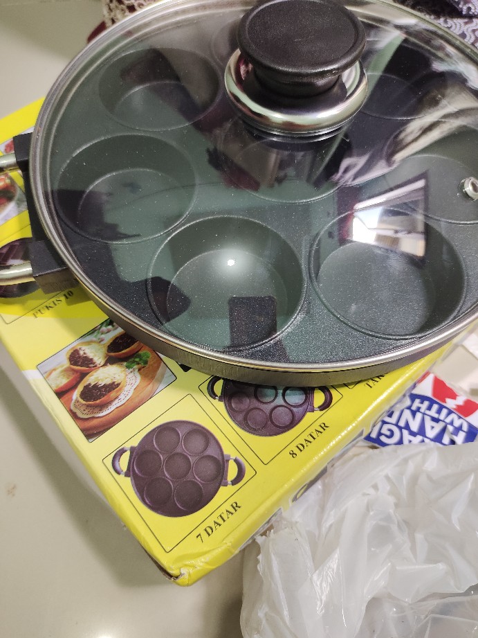 Cetakan Martabak Mini 8 Lobang Plus Tutup Kaca