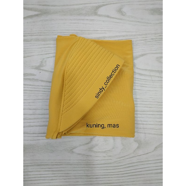 hijab sporty/bergo terbaru/hijab harian/hijab instan-Kuning mas