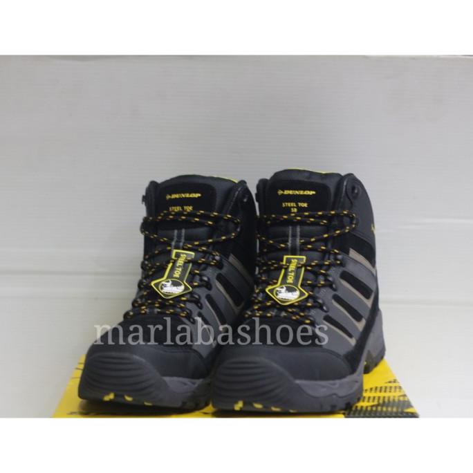 Nikmati Safety Shoes Dunlop Original - Charcoal, 44 Bagus