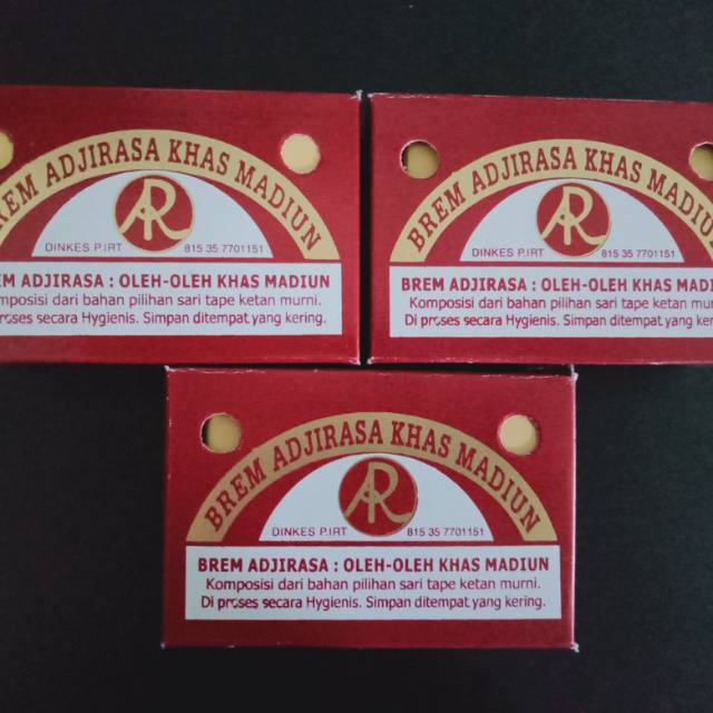 

Brem adji rasa khas madiun asli ukuran kecil