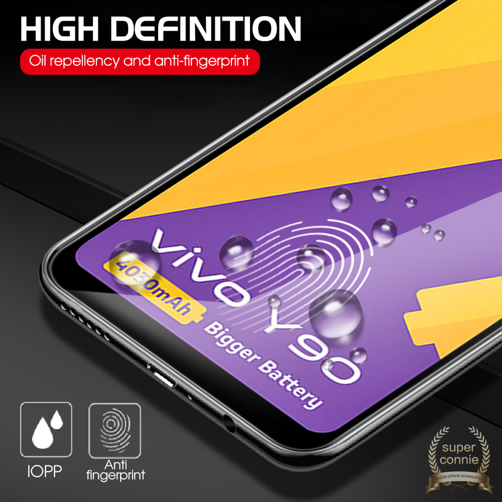 Tempered Glass Pelindung Layar Vivo Y02 Y02S Y35 Y22 Y16 Y20 Y20i Y30 Y12s Y20s Y51A V21E V20 V25 Pro V25 E Y53s Y31 S1 Y21S Y33S Y72 Y50 Y30i Y51 Y17 Y15 Y11 Y91 Y93 Y95 Y21T Y19