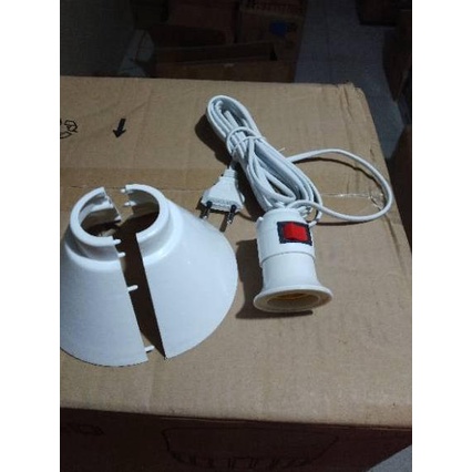 Promo - Fitting Lampu Gantung Saklar Topi + Kabel 4 Meter TOFUDA ✓