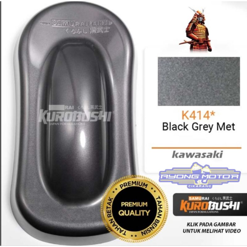 Samurai Paint K414* Black Grey Met
