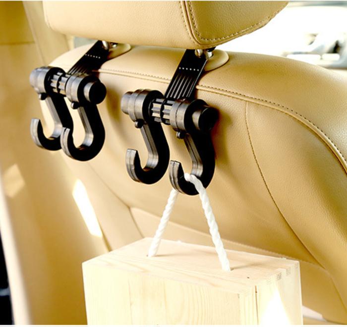 Hook Gantungan Jok Head Rest Mobil Cantolan Barang Belanjaan Kantong Plastik Tas Plastik Unik Promo