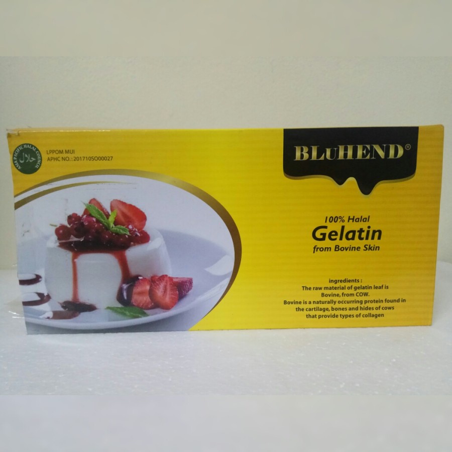 

Bluhend Gelatine Leaves Halal (Retail)