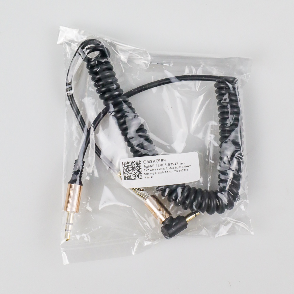 Kabel Audio AUX 3.5mm Spring L Jack 1.5m