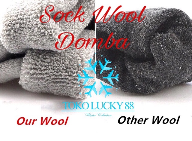 IMPORT MOLLAD Sock Wool Domba Kaos Kaki Rajut Wool Winter Musim Dingin Super Tebal