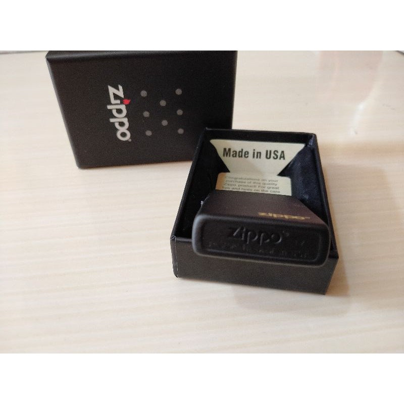 ZIPPO MATTE BLACK -ZIPPO MATTE HITAM GRADE ORI