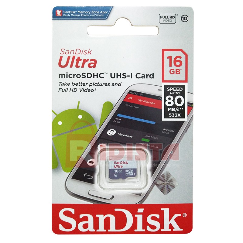 SanDisk Micro SD SanDisk Ultra HC Class 10 16GB