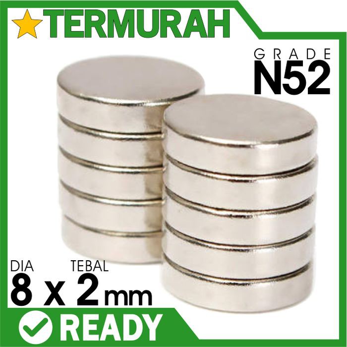 

Termurah magnet neodymium 8x2mm 8x2 mm 8 x 2 bulat koin putih neodimium Terlaris