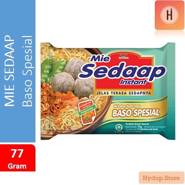 

Mie Sedaap | Mi Sedap instan Kuah Rasa Baso Spesial 77 Gram