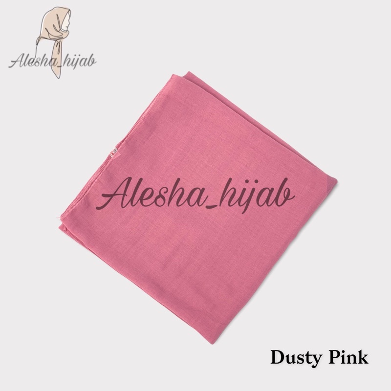 Segi Empat Paris | Jilbab Paris | Hijab Paris | Kerudung Paris Polos Premium-Dusty Pink
