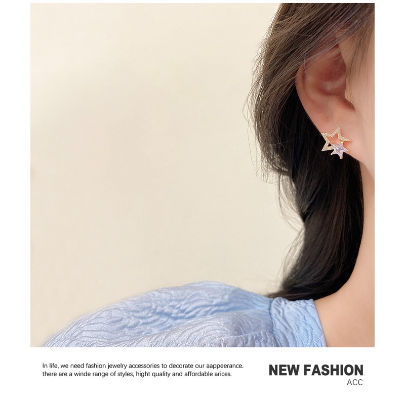 Anting AT230 Tembaga Lapis S925 , Unik Lucu Keren Fashion Wanita Elegant /Deluna/ BS