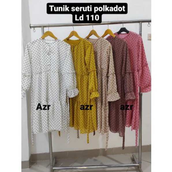 Gamis ceruty polkadot