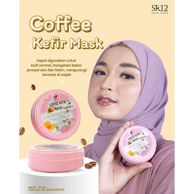 MASKER KEFIR KOPI SR12 MENGURANGI KOMEDO WAJAH