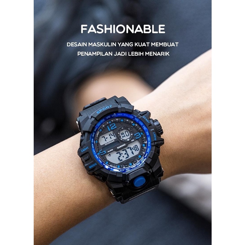 Jam Tangan Samono Digital LED Waterproof SW001