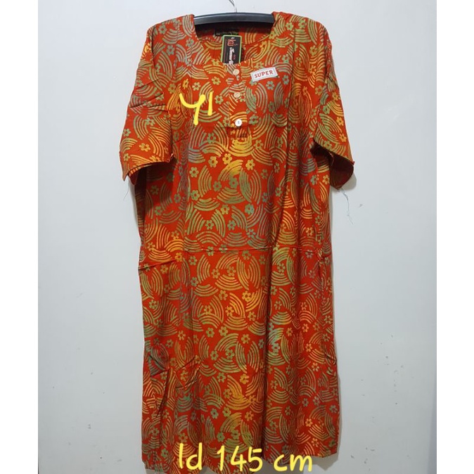 YULI - DASTER L5 REMEK LD 140 - 150 CM PB 110 CM BATIK KENCANA UNGU LABEL HITAM KUH-No 41