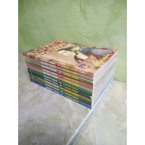 Paket Komik Detektif Conan 61 62 63 64 65 66 67 68 69 70