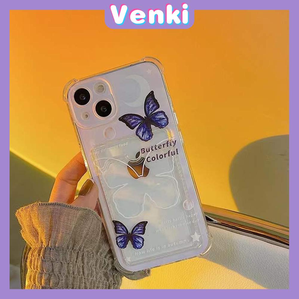 Casing Silikon Iphone 13 Pro Max 12 Pro Max 11 Pro Max 7 Plus Xr Xs Max Shockproof Motif Butterfly Moon