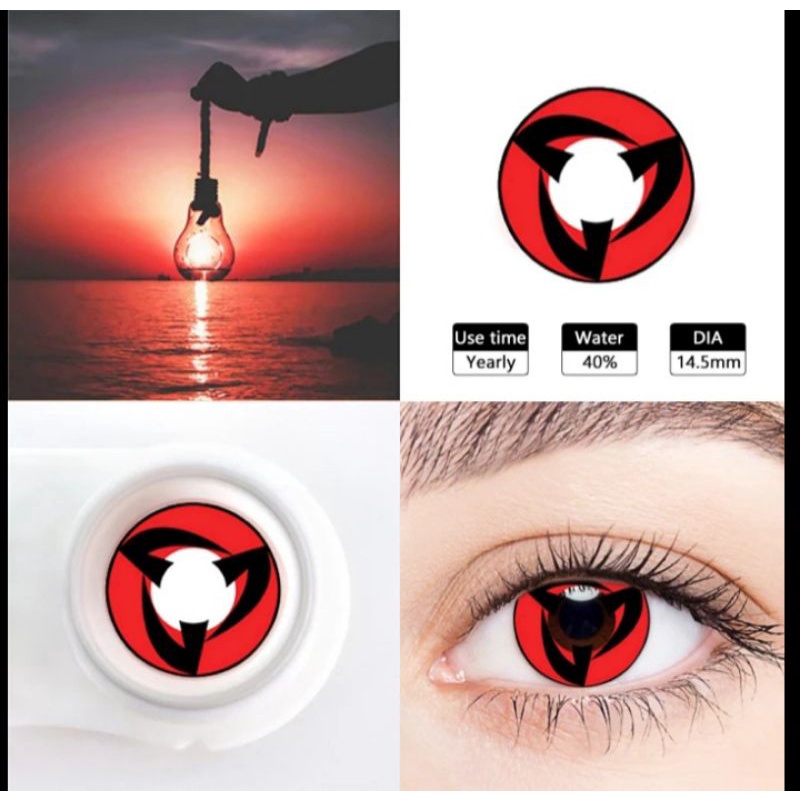 Softlens anime cosplay karakter naruto halloween