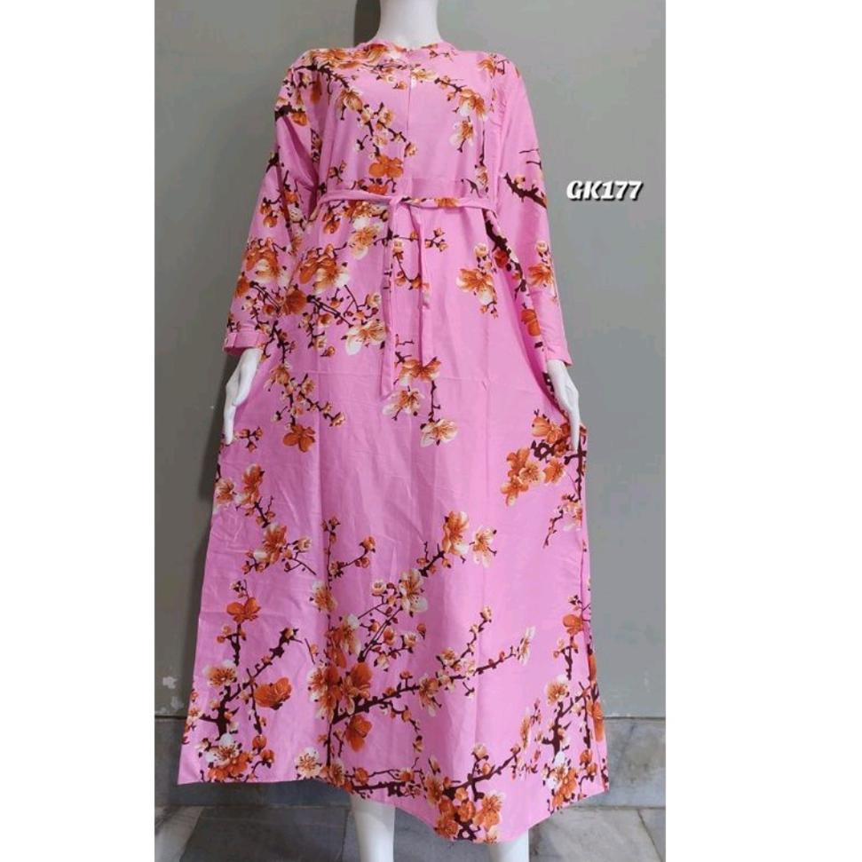 Grosir Gamis Ania Maxy Sakura Busui Ibu Menyusui XL Fashion Muslim Syari Kekinian Mewah Katun Monali