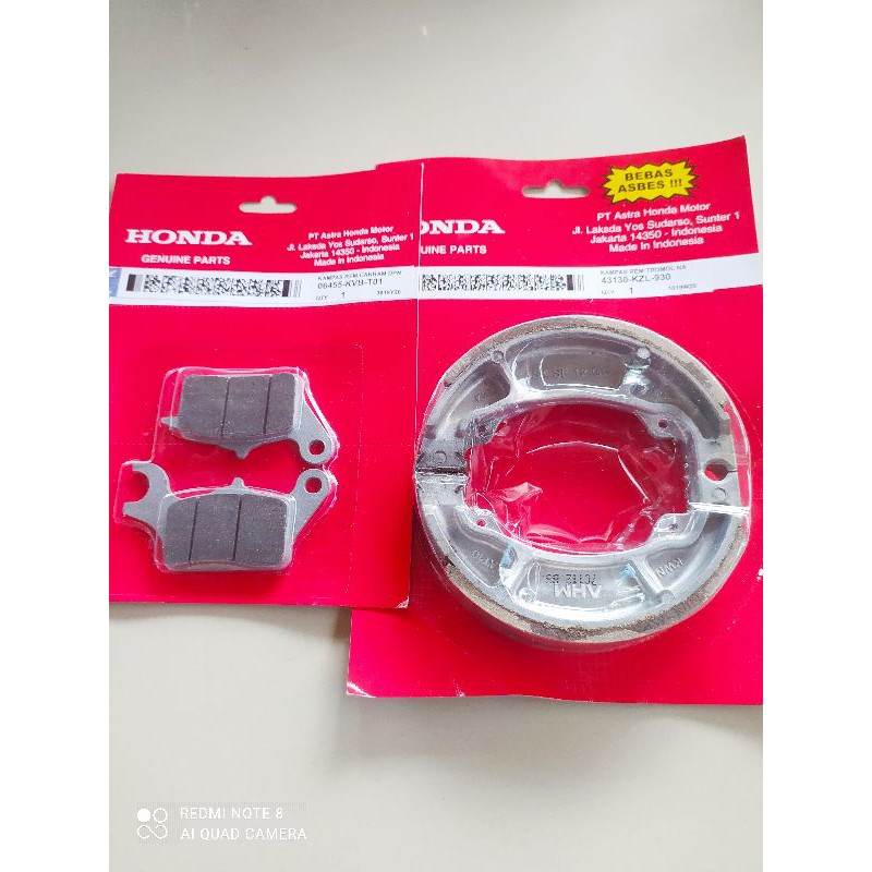 KAMPAS REM DEPAN BELAKANG VARIO LAMA/VARIO KARBU 110 TECHNO/VARIO 125 OLD/VARIO 125 LED OLD/ORI