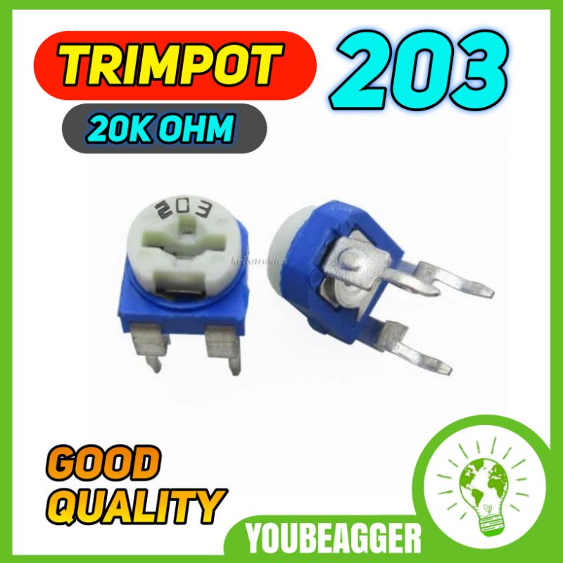 Trimpot 203 20K ohm variabel resistor