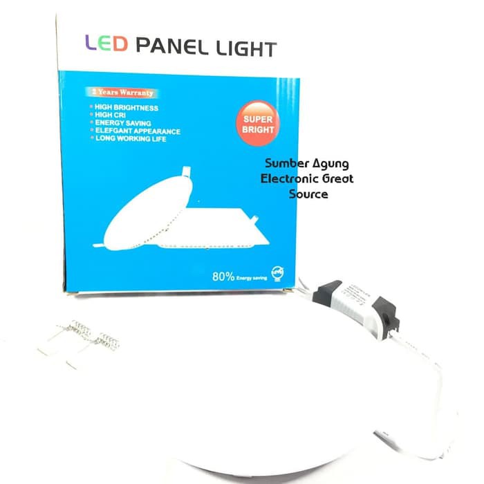 Downlight Panel Tipis IB Emico 12W Berkualitas Cahaya Putih Terang