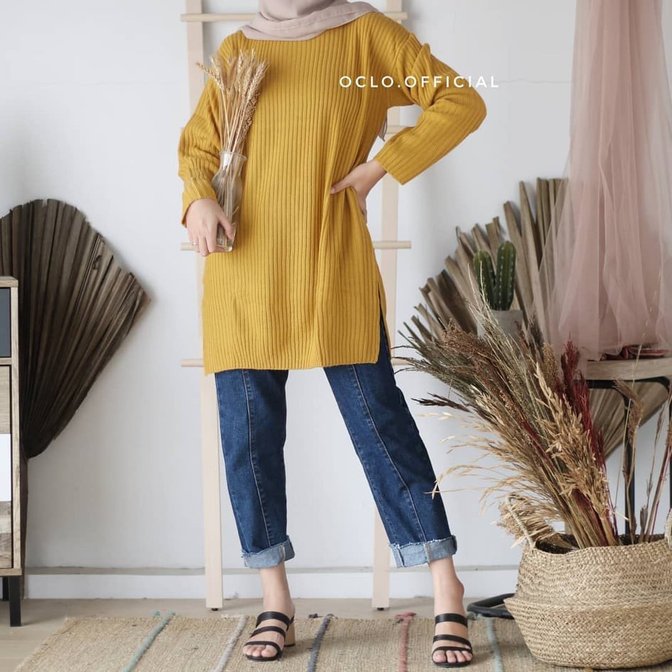 Tokomilkan - Atasan Rajut Wanita Halus SALSA boxy sweater  / Atasan Wanita Rajut Halus