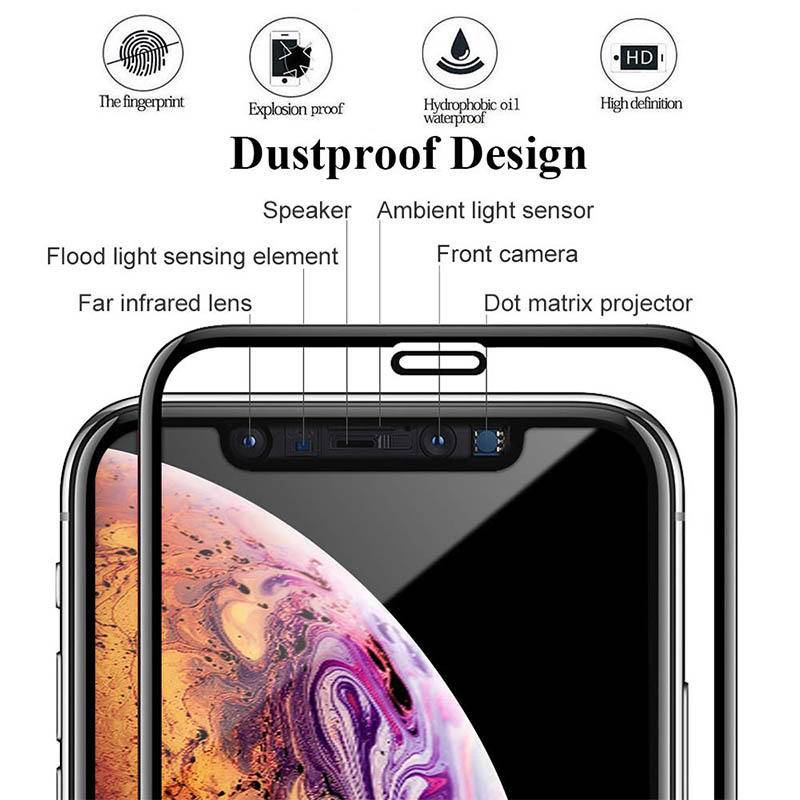 Pelindung Layar Tempered Glass HD Untuk iPhone 13 12 11 Pro MAX Mini X XS MAX XR